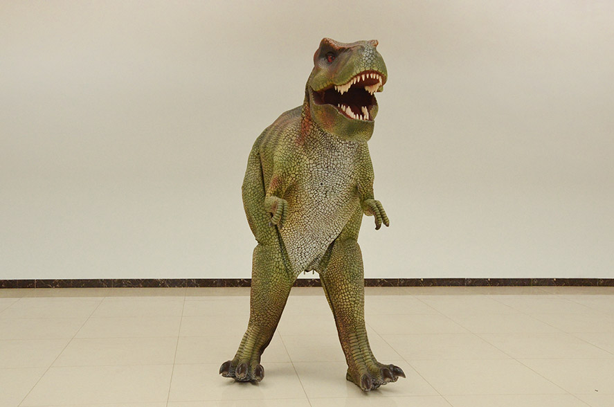 Realistic T-Rex Skin Suit Adult Wearable Dinosaur Costume for Stage Show Amusement Park