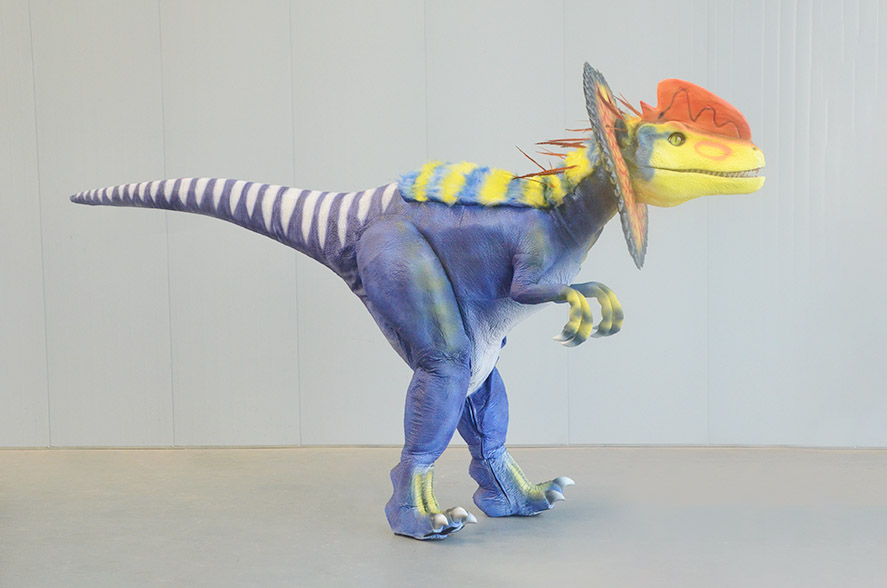Professional Dilophosaurus Mascot Suit for Parade and Entertainment