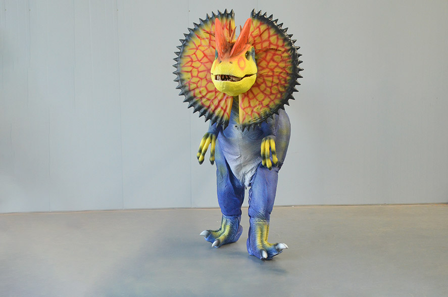 Professional Dilophosaurus Mascot Suit for Parade and Entertainment