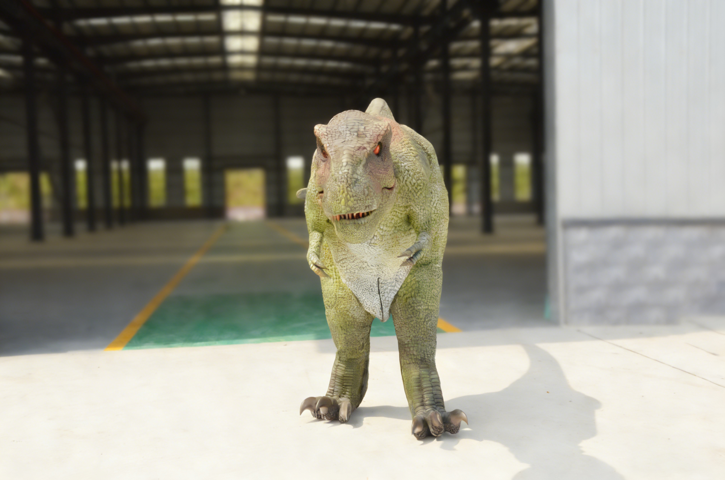 Large dinosaur costume skins for performance props