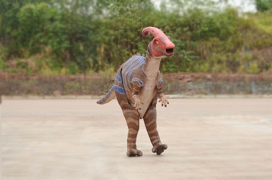 Event-Grade Parasaurolophus Dinosaur Suit